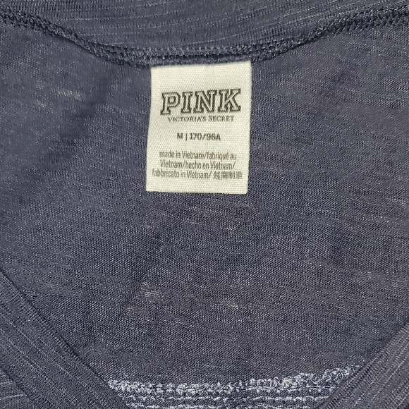 PINK By Victoria's Secret T Shirt in Blue With Sequin Dog Sz: M - Picture 10 of 10